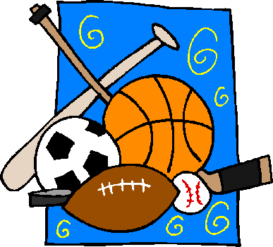 Clipart of sports equipment 